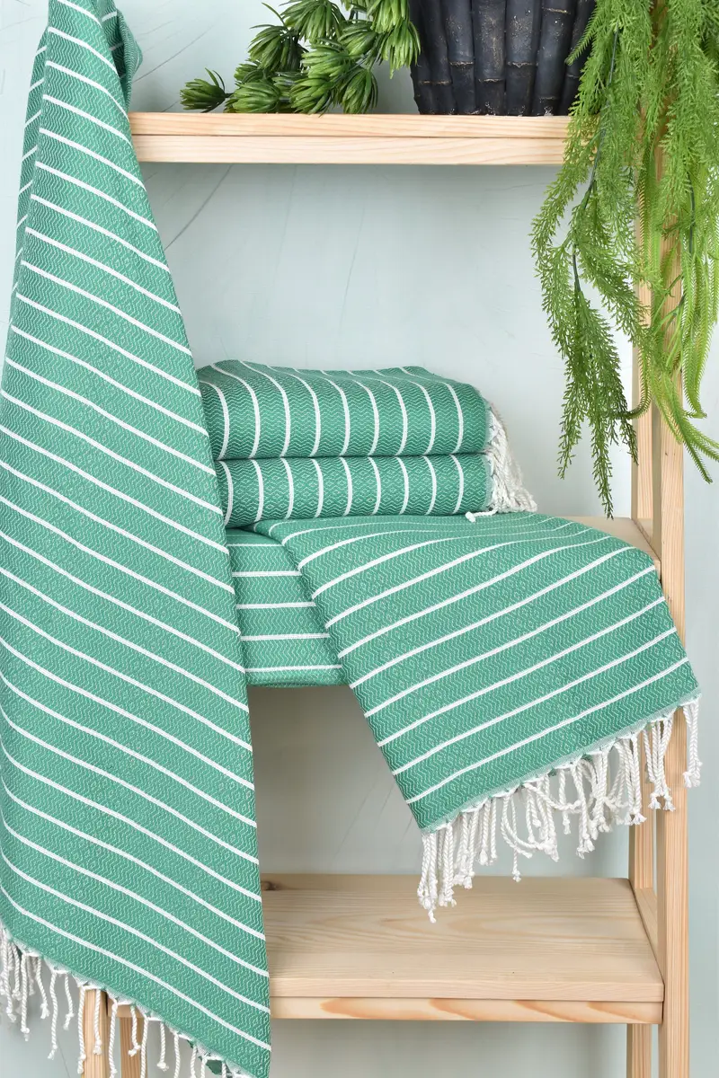 Housewarming Gift, Fouta towel, Bachelorette Party Gifts Bridesmaids, Bridesmaid Gifts Personalized, 70x40 Cotton Striped Towel, Personalized Gift - 6