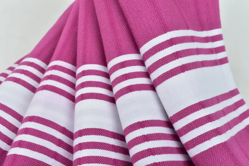 Absorbent towel, Wedding Gift, Bachelor Towel, Bachelorette Beach Towel, Handmade Gift, Anniversary Gift For Her, 70x40 Cotton Striped Towel - 5