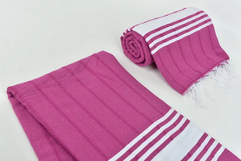 Absorbent towel, Wedding Gift, Bachelor Towel, Bachelorette Beach Towel, Handmade Gift, Anniversary Gift For Her, 70x40 Cotton Striped Towel - 7