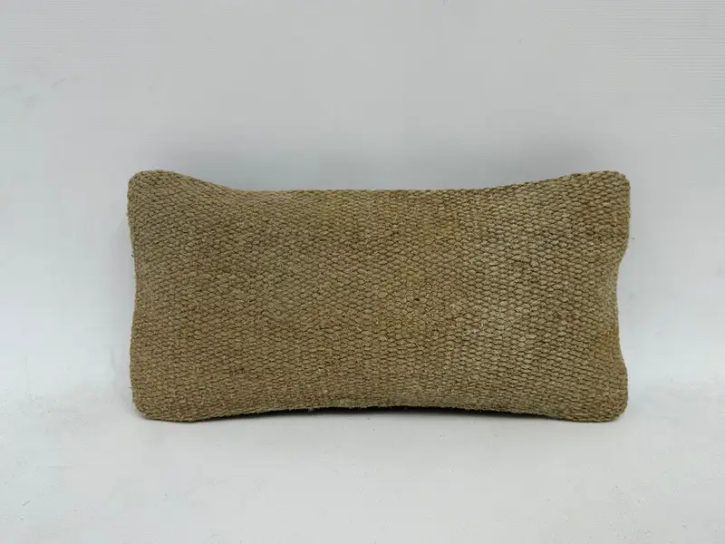 Boho Pillow Sham Cover, Pillow for Couch, Turkish Pillow, 8x16 Beige Cushion Case, Comfy Throw Pillow Case, Pillow Sham - 1