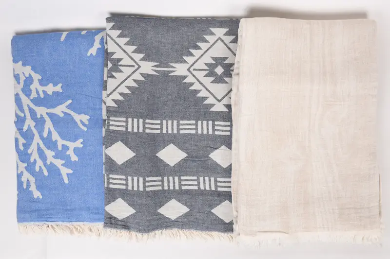 Woven Blanket, 80x60 Cotton Set of 5 Towel, Personalized Home Gift Wedding, Personalized Blanket, Gift For Bride, Organic Throw, Turkish Blanket - 8
