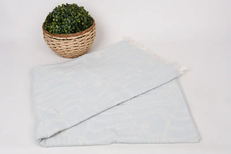 Woven Blanket, 80x60 Cotton Set of 5 Towel, Personalized Home Gift Wedding, Personalized Blanket, Gift For Bride, Organic Throw, Turkish Blanket - 5