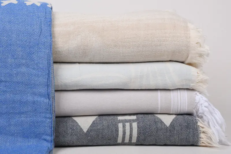 Woven Blanket, 80x60 Cotton Set of 5 Towel, Personalized Home Gift Wedding, Personalized Blanket, Gift For Bride, Organic Throw, Turkish Blanket - 1