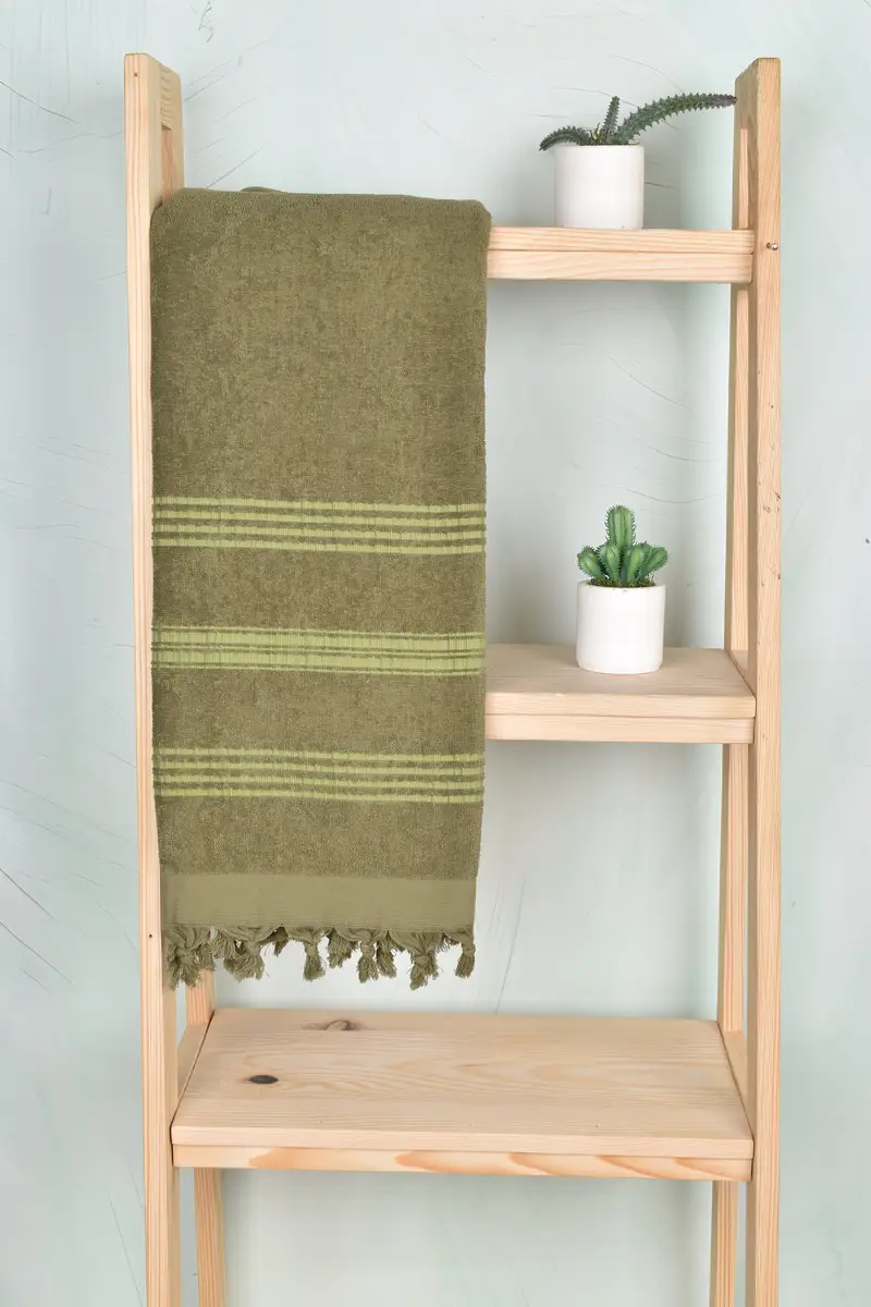 Custom Towel, Anniversary Gift For Her, 70x40 Cotton Striped Terry Towel, Custom Wedding Towel, Custom Beach Towels, Turkish Towel Beach, Thin towel - 8