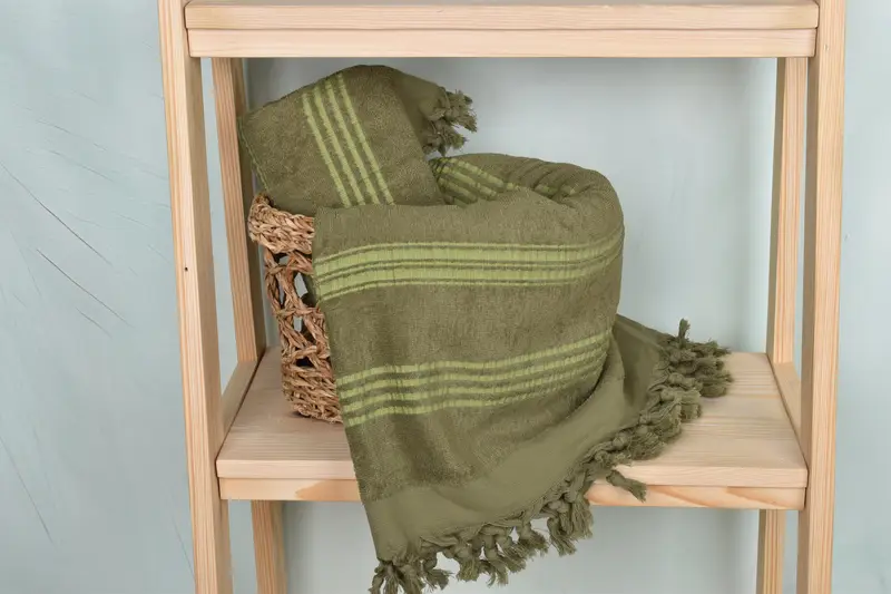 Custom Towel, Anniversary Gift For Her, 70x40 Cotton Striped Terry Towel, Custom Wedding Towel, Custom Beach Towels, Turkish Towel Beach, Thin towel - 4