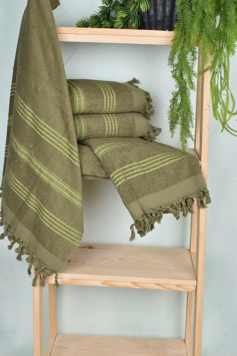 Custom Towel, Anniversary Gift For Her, 70x40 Cotton Striped Terry Towel, Custom Wedding Towel, Custom Beach Towels, Turkish Towel Beach, Thin towel - 6