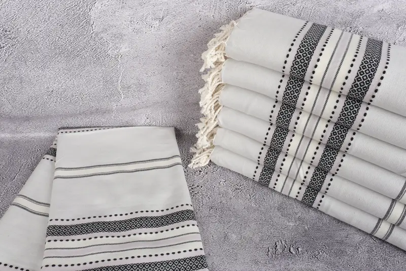 Pool Towels, Best lightweight Turkish towel for travel USA, Turkish Towel USA, Bride Gift, 70x40 Cotton Striped Towel, Turkish towel, Custom Towel - 2