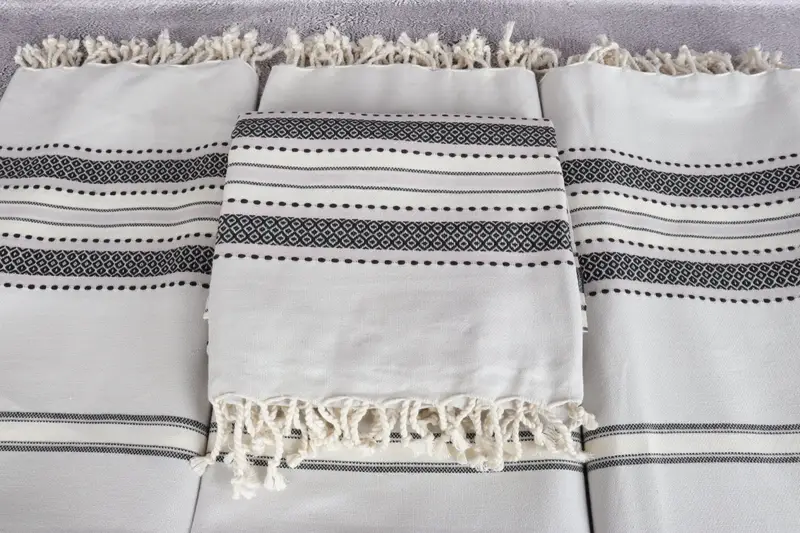 Pool Towels, Best lightweight Turkish towel for travel USA, Turkish Towel USA, Bride Gift, 70x40 Cotton Striped Towel, Turkish towel, Custom Towel - 4