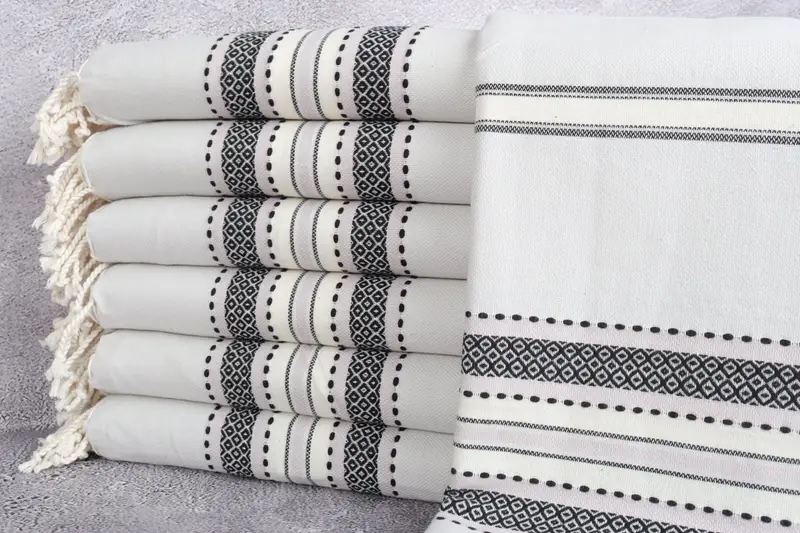 Pool Towels, Best lightweight Turkish towel for travel USA, Turkish Towel USA, Bride Gift, 70x40 Cotton Striped Towel, Turkish towel, Custom Towel - 1