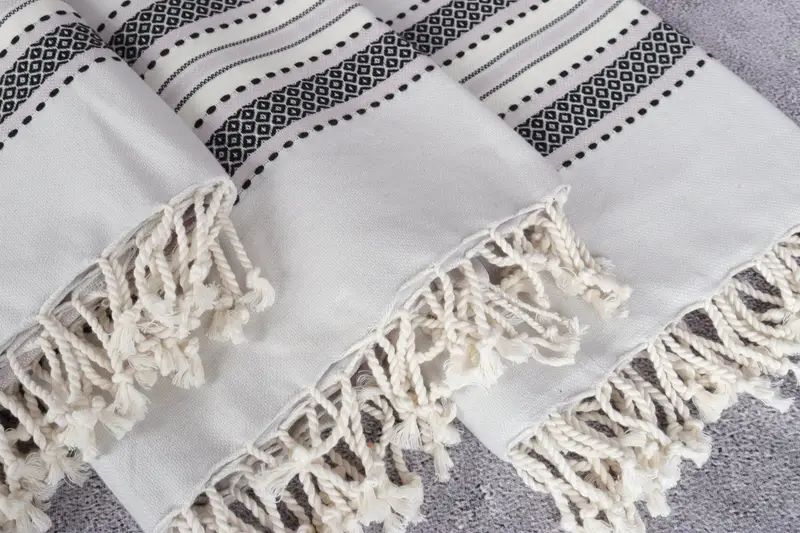 Pool Towels, Best lightweight Turkish towel for travel USA, Turkish Towel USA, Bride Gift, 70x40 Cotton Striped Towel, Turkish towel, Custom Towel - 5