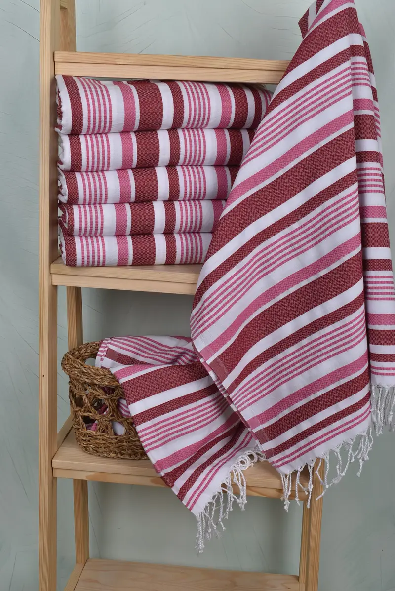 Yoga Towel, Personalize Gift, Peshtemal Towel, 70x36 Cotton Striped Towel, Soft towel, Beach Towel Bulk, Absorbent Turkish towel, Travel Towel - 3