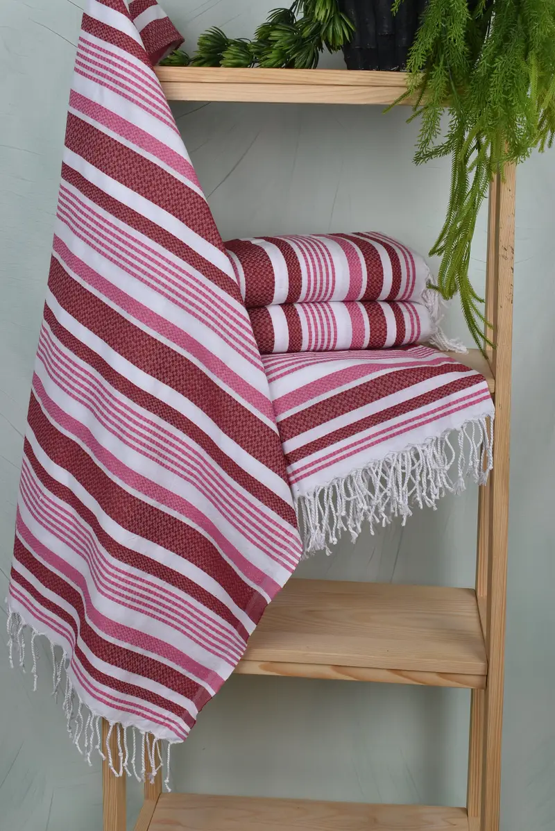 Yoga Towel, Personalize Gift, Peshtemal Towel, 70x36 Cotton Striped Towel, Soft towel, Beach Towel Bulk, Absorbent Turkish towel, Travel Towel - 6