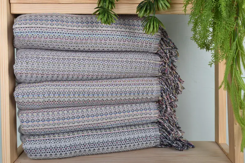70x40 Cotton Colorful Diamond Towel, Turkish beach towel with fringe, Luxury towel, Beach towel, Quick-dry peshtemal, Welcome Wedding Gift - 1