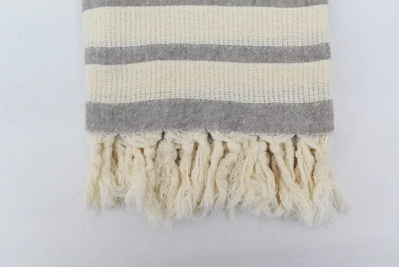 Christmas Gift, Sand-resistant Turkish towel for travel, 70x34 Cotton Striped Towel, Turkish Towel Beach, Personalized Turkish Towel, Custom Towel - 5