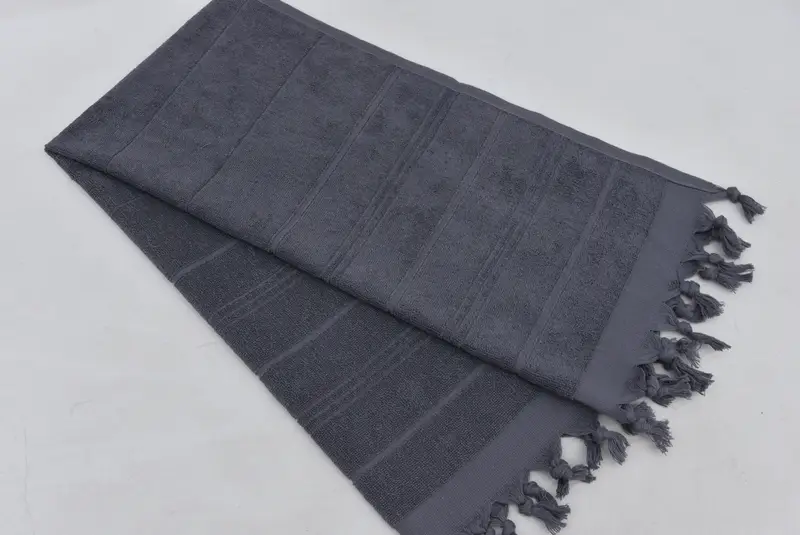 Ev Dekoru Hediyeleri, 40x18 Pamuklu Çizgili Terry havlu, nakış havlu, monogramlı el havlu, küçük banyo havlu, spa havlu, kişiselleştirilmiş bulaşık havlu - 7