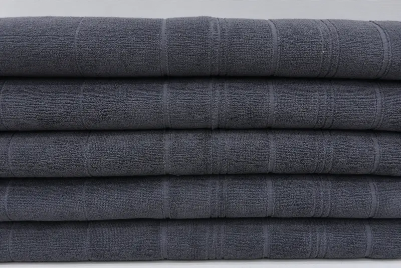 Ev Dekoru Hediyeleri, 40x18 Pamuklu Çizgili Terry havlu, nakış havlu, monogramlı el havlu, küçük banyo havlu, spa havlu, kişiselleştirilmiş bulaşık havlu - 2