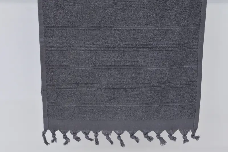 Ev Dekoru Hediyeleri, 40x18 Pamuklu Çizgili Terry havlu, nakış havlu, monogramlı el havlu, küçük banyo havlu, spa havlu, kişiselleştirilmiş bulaşık havlu - 4