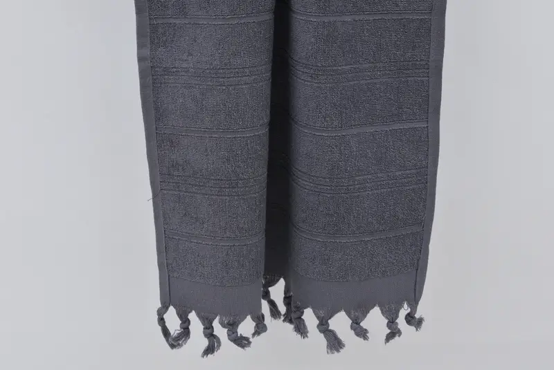 Ev Dekoru Hediyeleri, 40x18 Pamuklu Çizgili Terry havlu, nakış havlu, monogramlı el havlu, küçük banyo havlu, spa havlu, kişiselleştirilmiş bulaşık havlu - 5