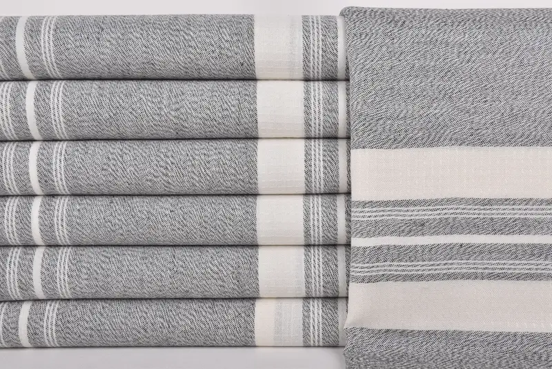 Travel towel, 60x38 Cotton Striped Towel, Sand-Resistant Peshtemal, Monogram Beach Towel, Large Turkish Towel, Best Friend Gift Ideas, Gym Towel - 1