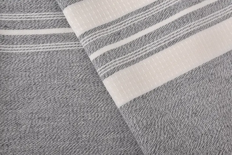 Travel towel, 60x38 Cotton Striped Towel, Sand-Resistant Peshtemal, Monogram Beach Towel, Large Turkish Towel, Best Friend Gift Ideas, Gym Towel - 5