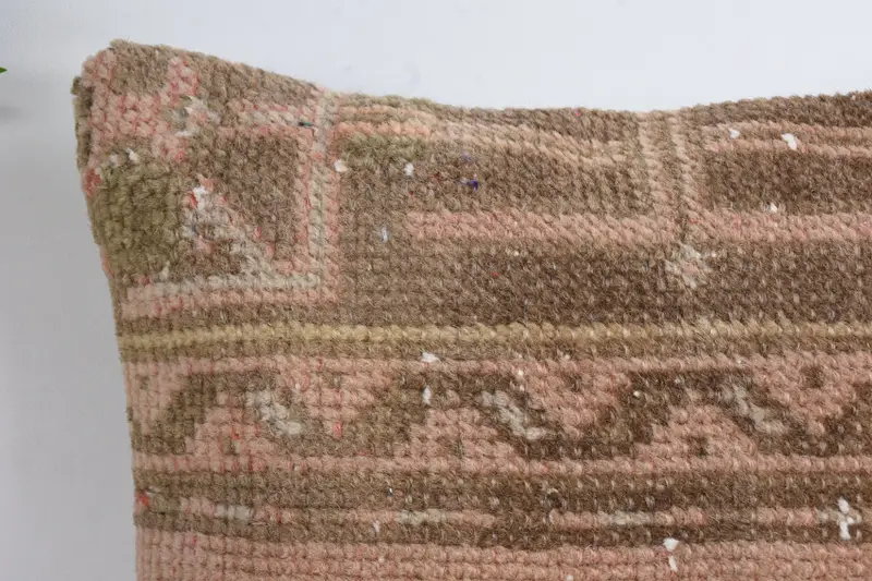 Pillow Cover, 14x14 Brown Pillow Case, Boho Pillow, Vintage Pillow, Boho Throw Pillow Cover, Pillow for Couch, Southwestern Cushion Cover - 2