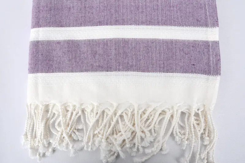 Bridesmaid Gift, Gift For Wedding Day, Beach towel, Custom Beach Towel, Handwoven Turkish Towel, Halloween Gifts, 70x40 Cotton Striped Towel - 5