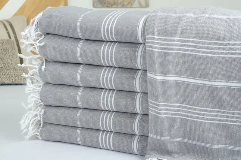 Custom Wedding Gifts, Throw Blanket Couch, Large Beach Towel Personalized, Woven Throw Blanket, Valentines Day Gift, 96x80 Cotton Striped Towel - 2