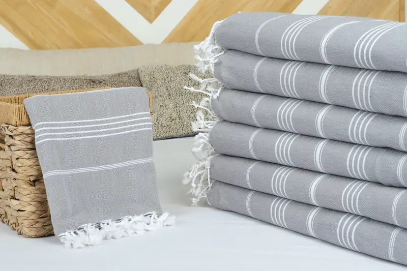 Custom Wedding Gifts, Throw Blanket Couch, Large Beach Towel Personalized, Woven Throw Blanket, Valentines Day Gift, 96x80 Cotton Striped Towel - 4