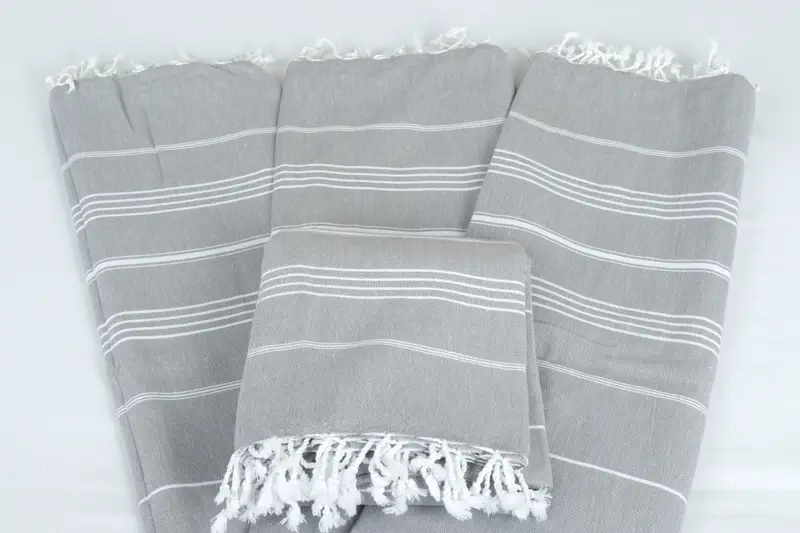 Custom Wedding Gifts, Throw Blanket Couch, Large Beach Towel Personalized, Woven Throw Blanket, Valentines Day Gift, 96x80 Cotton Striped Towel - 5