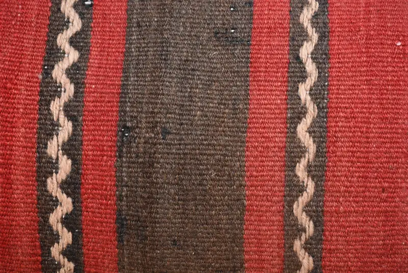 16x48 Red Cushion Cover, Pillow Sham, Boho Pillow, Toss Pillow Cover, Vintage Kilim Throw Pillow, Ethnical Kilim Rug Pillow - 3