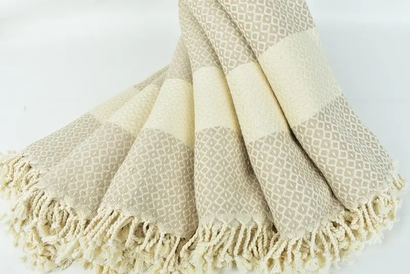 Fouta towel, Absorbent Turkish towel, Luxury Turkish Bath Towel, Custom Gifts, 70x40 Cotton Geometric Towel, Summer Gift Ideas, Bridal Shower Favors - 4