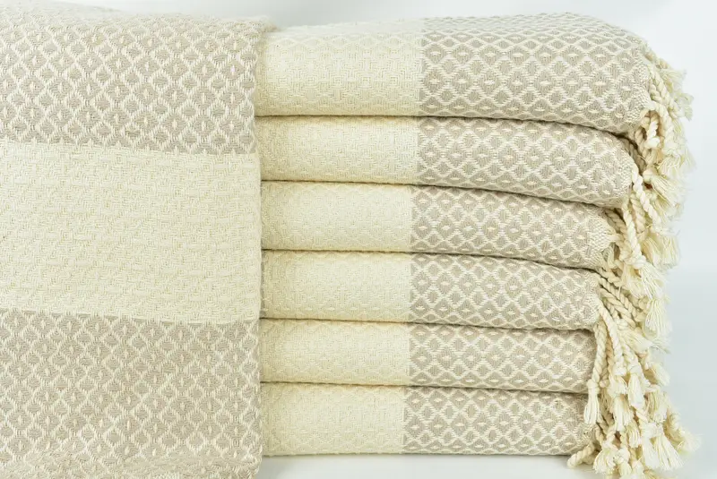 Fouta towel, Absorbent Turkish towel, Luxury Turkish Bath Towel, Custom Gifts, 70x40 Cotton Geometric Towel, Summer Gift Ideas, Bridal Shower Favors - 1