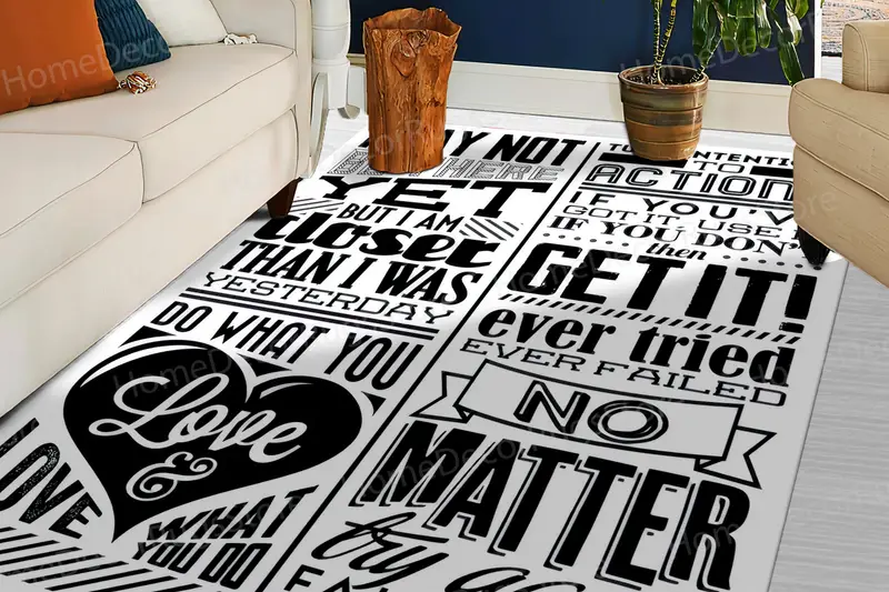 幾何学模様のハーモニープリントラグ: あなたの空間にモダンな快適さを