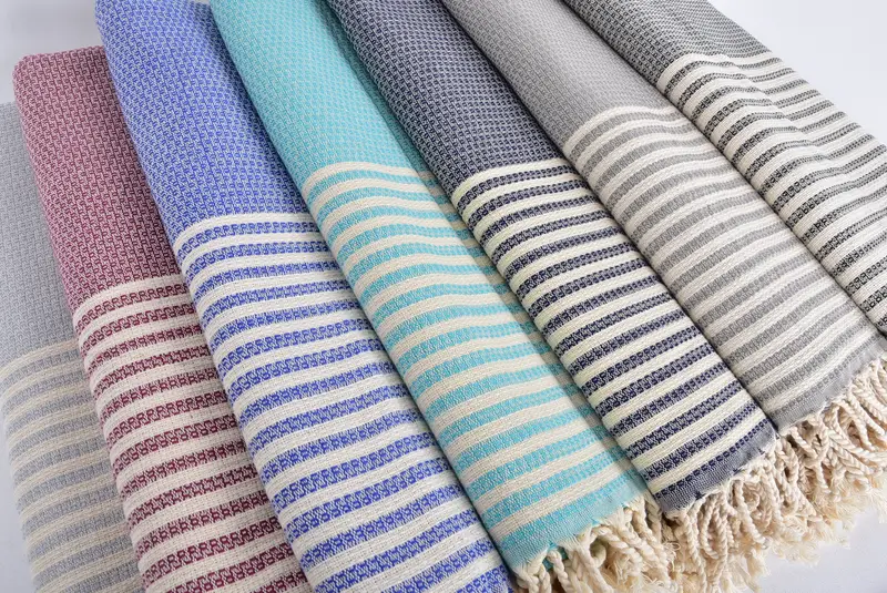 Turkish towel, Bridesmaid Gift, Bachelorette Party Decorations, Merry Christmas Gifts, Yoga Towel, 68x40 Cotton Striped Towel, Travel Towel - 6