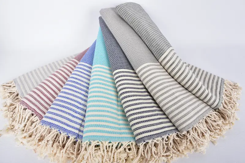 Turkish towel, Bridesmaid Gift, Bachelorette Party Decorations, Merry Christmas Gifts, Yoga Towel, 68x40 Cotton Striped Towel, Travel Towel - 4