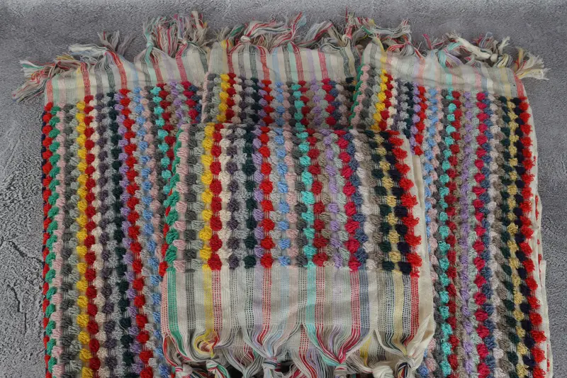 Wedding Gift, Gift For The Home, Bachelorette Party Favors, Personalized Gift, Beach Wedding Favor, Turkish Tea Towel, 40x20 Cotton Pom Pom Towel - 5