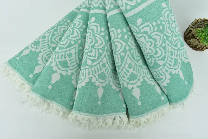 74x36 Cotton Floral Patterned Towel, Personalized Wedding Gift, Best Friend Gift, Turkish Towel Beach Towel, Custom Wedding Gift, Birthday Gift - 5