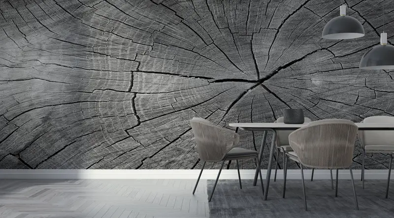Wood, Nature Mural, Wood Texture Wall Decor, Trendy Wall Art, Contemporary Wall Decor, Fashion Wallpaper, Modern Mural, - 2