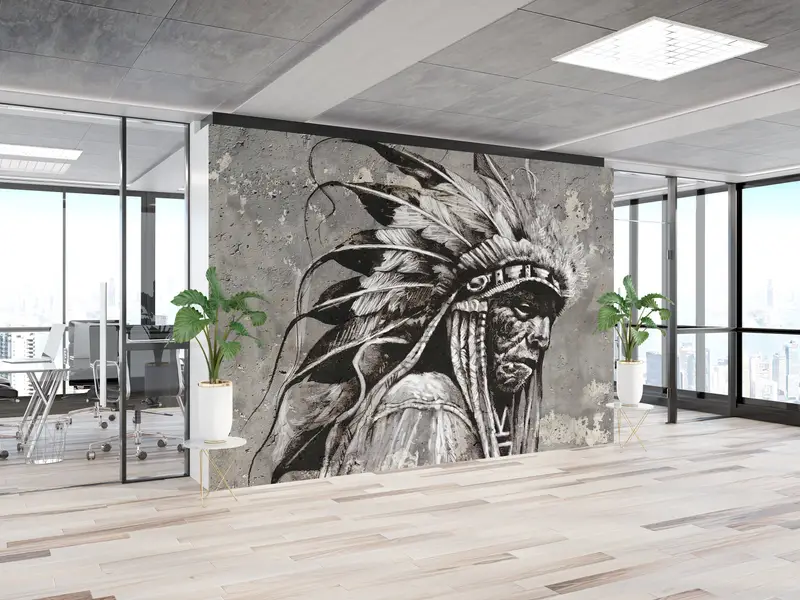 American Indian Wall Decor, 3d Wall Paper, Bright Wall Paper, , Modern Wall Paper, Native American Wall Art, Modern Wall Poster, - 2