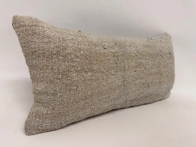 Boho Pillow, Comfy Throw Cushion Cover, Gift Pillow, 12x24 Beige Pillow Sham, Cushion Cover, Turkish Pillow, Outdoor Throw Cushion Case - 4