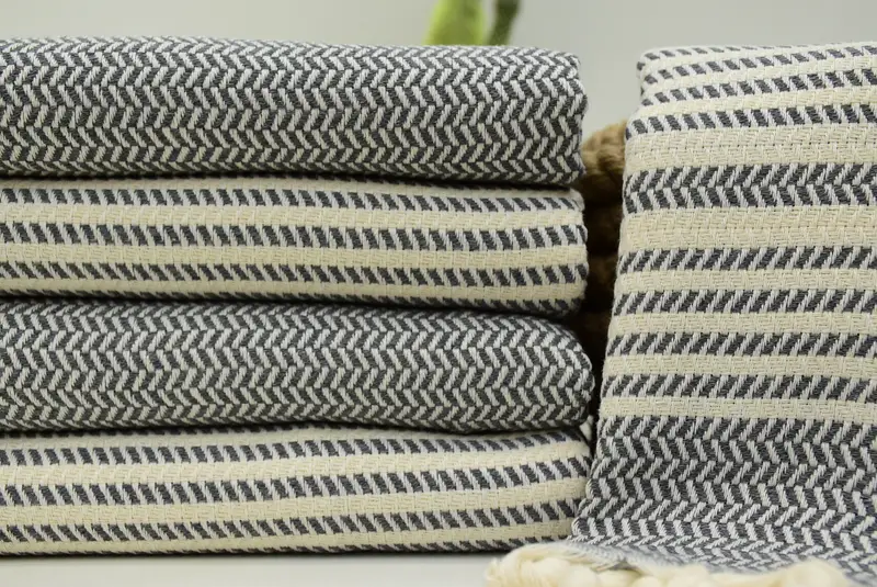 70x40 Cotton Striped Towel, Spa Gift, Bridal Shower Gift, Bridesmaid Gift, Bulk Order Towel, Home Decor Gifts, Handmade Turkish hammam towel - 2