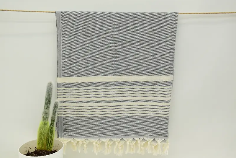 70x40 Cotton Striped Towel, Spa Gift, Bridal Shower Gift, Bridesmaid Gift, Bulk Order Towel, Home Decor Gifts, Handmade Turkish hammam towel - 7