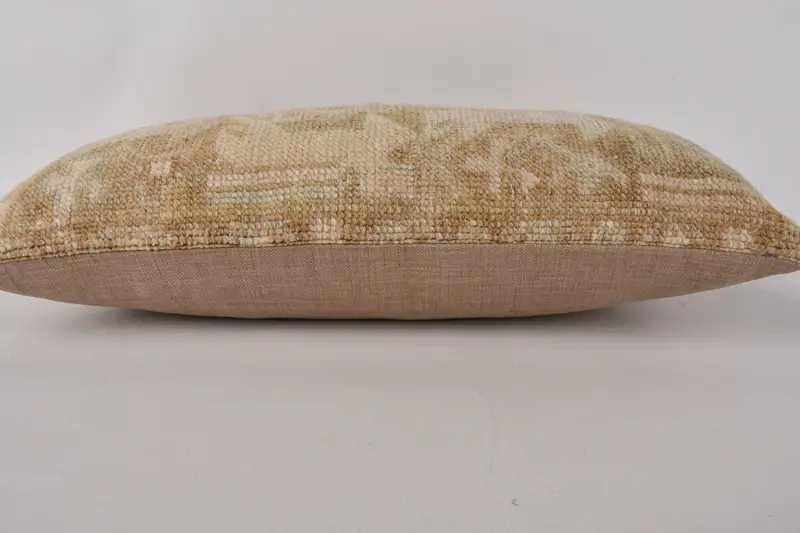 Pillow for Couch, Tapestry Cushion Case, Neutral Throw Pillow Case, 12x24 Brown Cushion Cover, Cushion, Turkish Kilim Pillow, Kilim Cushion Sham - 5