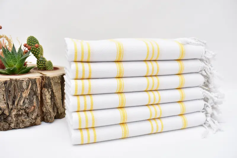 Monogram Kitchen Towel, Gym Towel, Monogram Hand Towel, Valentines Day Gift Idea, Custom Hand Towel, 40x24 Cotton Striped Towel, Monogram Towels - 7
