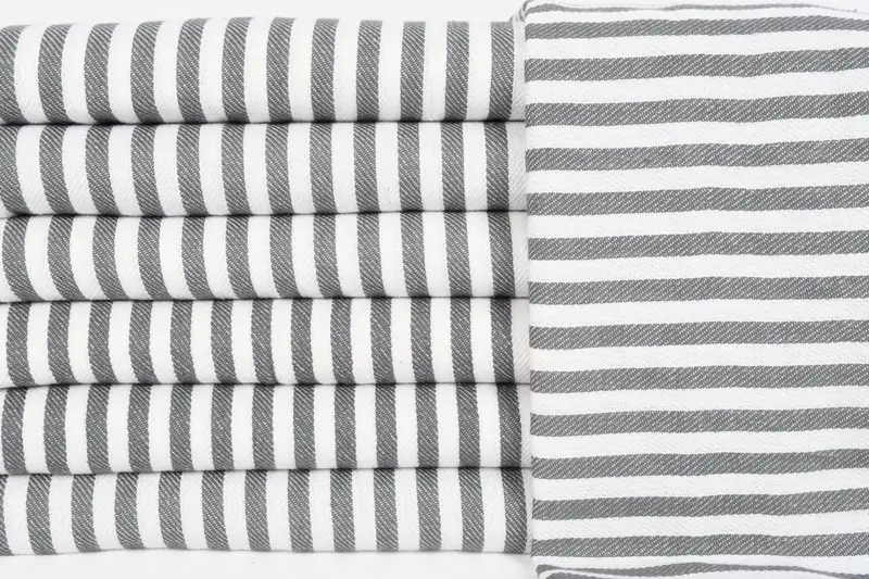 Toplu sipariş havlu, kişiselleştirilmiş hediye, onun için kişiselleştirilmiş hediye, konuk havlu, 40x18 pamuklu çizgili havlu, kişiselleştirilmiş hediyeler, Türk el havlu - 1