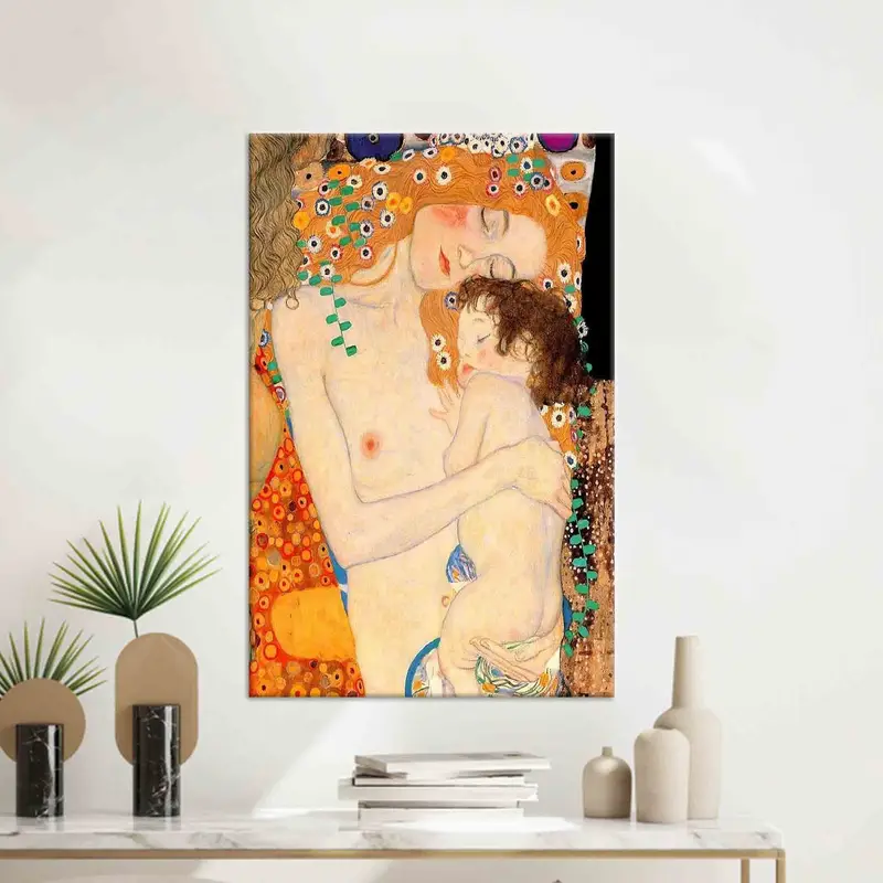 Gustav Klimt Canvas: Elegant Klimt Woman Art Print