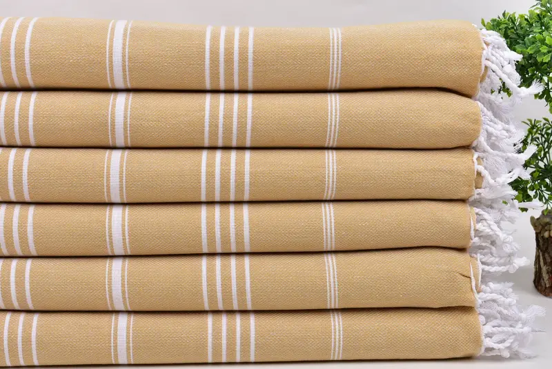 Bridal Shower Favor, Lightweight Turkish towel, 70x40 Cotton Striped Towel, Eco-Friendly Turkish Towel, Personalized Towel, Absorbent towel - 3