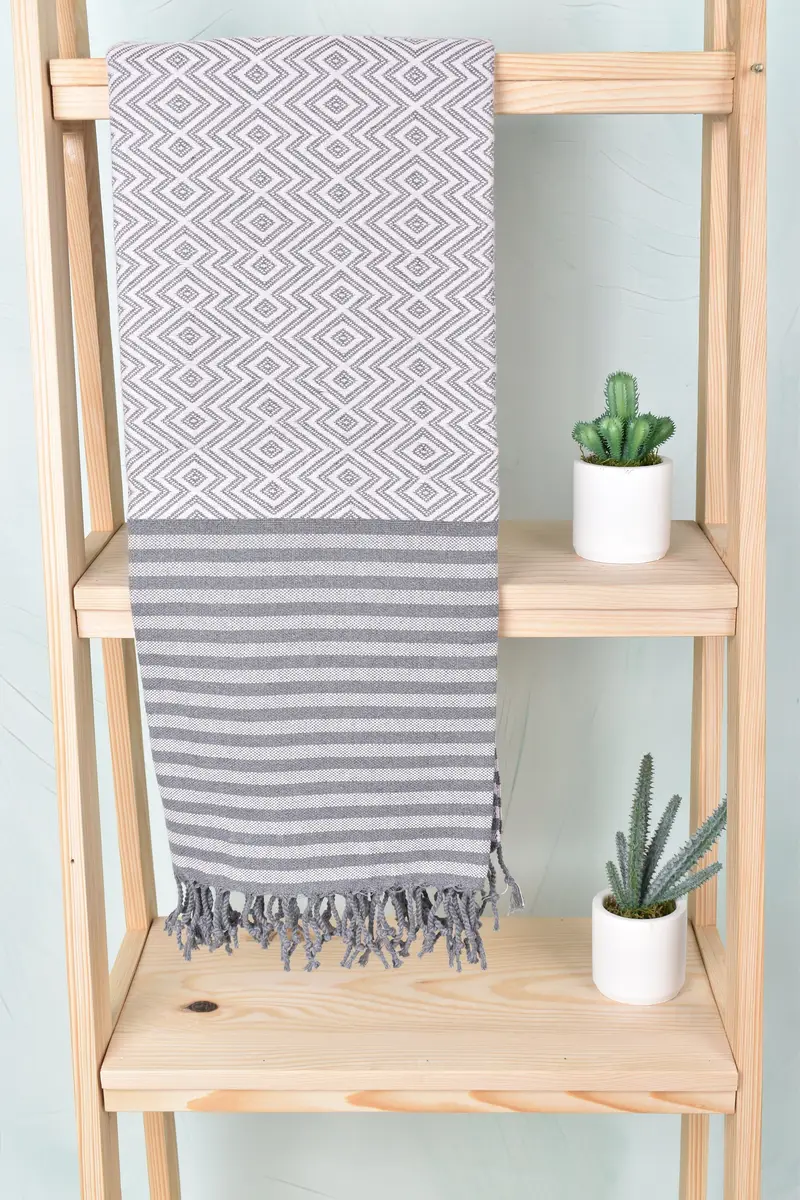 70x40 Cotton Diamond Towel, Family Gift Basket, Bachelorette Party Gift, Baby Boy Gift, Beach Towel Gift, Personalized Turkish Towel, Guest Towel - 8
