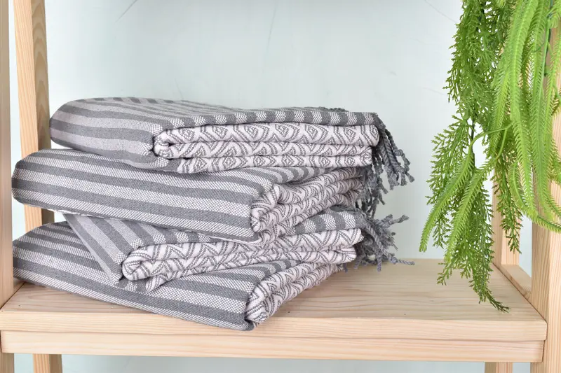 70x40 Cotton Diamond Towel, Family Gift Basket, Bachelorette Party Gift, Baby Boy Gift, Beach Towel Gift, Personalized Turkish Towel, Guest Towel - 7