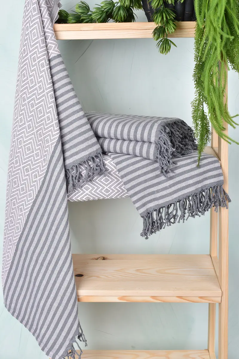 70x40 Cotton Diamond Towel, Family Gift Basket, Bachelorette Party Gift, Baby Boy Gift, Beach Towel Gift, Personalized Turkish Towel, Guest Towel - 6